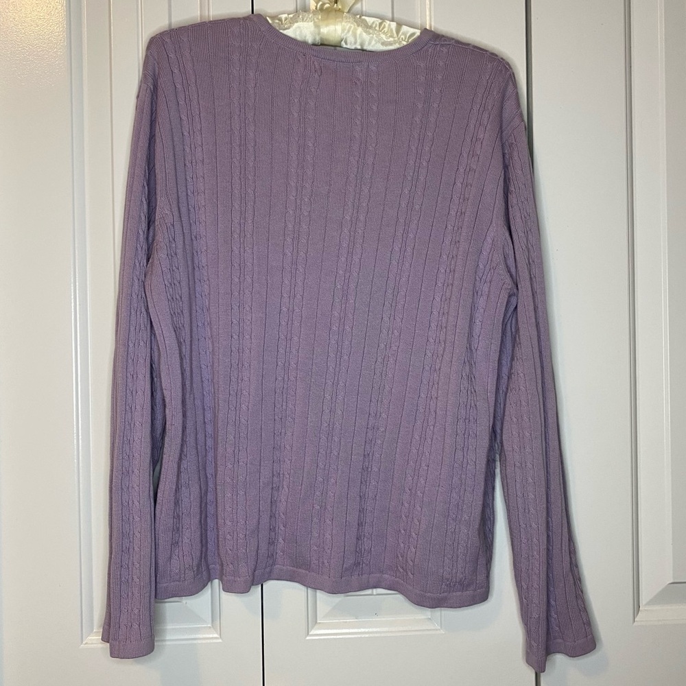 Nordstrom Lavender Knit Cardigan and Top Set - Picture 5 of 6